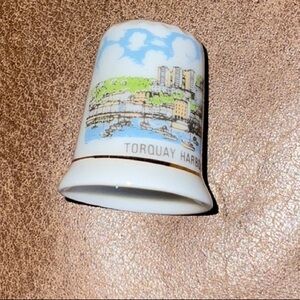 Torquay Harbour North Lodge Bone China Commemorative Thimble